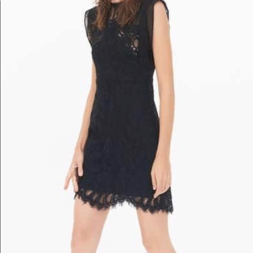SANDRO PARIS LACE COCKTAIL DRESS